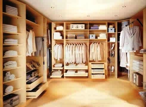 организация пространства гардеробной