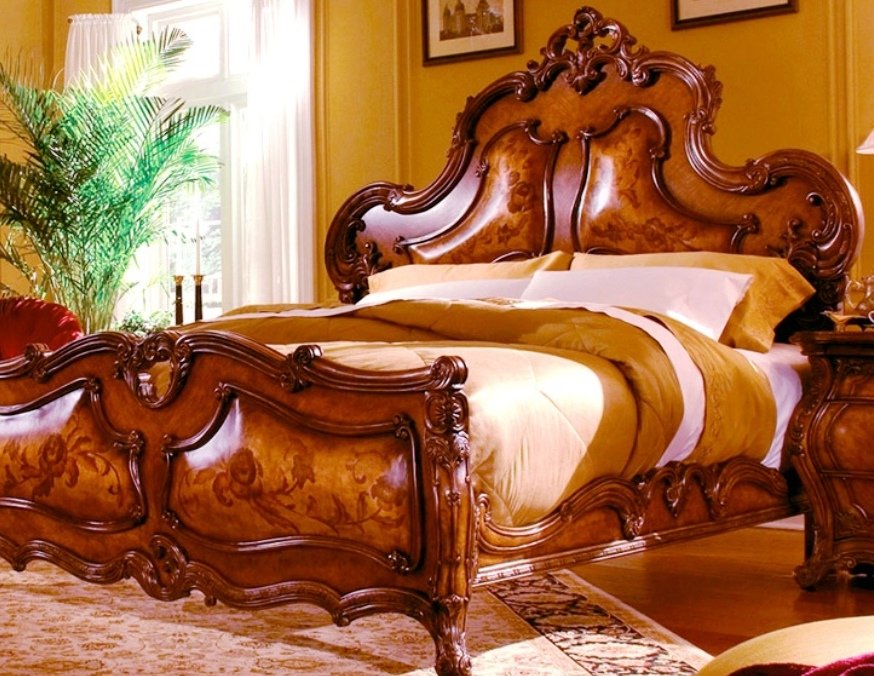 роскошная кровать для классического интерьера